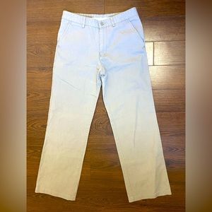 Zerrio Mens 30x32 Cream/Grey Woven Chino Pant